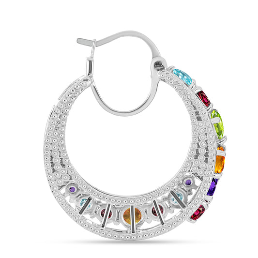 Cercei din Argint 925 ( 8.4 grame ) cu Ametist Marocan și Citrin Rio Golden 4.53 Carate