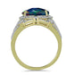 Inel din Argint 925 Placat cu Aur ( 5.46 grame ) cu Opal Etiopian Negru Lega Dembi și Topaz Alb 5.09 Carate