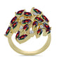 Inel din Argint 925 Placat cu Aur ( 6.65 grame ) cu Opal Etiopian Negru Lega Dembi și Topaz Alb 1.43 Carate