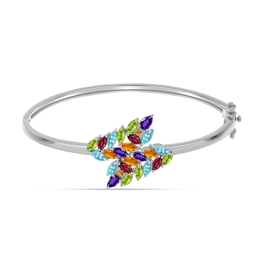 Brățară din Argint 925 ( 12.98 grame ) cu Ametist Marocan și Citrin Rio Golden 4.01 Carate 1 