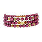 Set din Argint 925 Placat cu Aur ( 1.08 grame ) cu Perlă de cultură Violet și Citrin Ural 187.86 Carate ( Brățară )