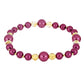 Set din Argint 925 Placat cu Aur ( 1.08 grame ) cu Perlă de cultură Violet și Citrin Ural 187.86 Carate ( Brățară )