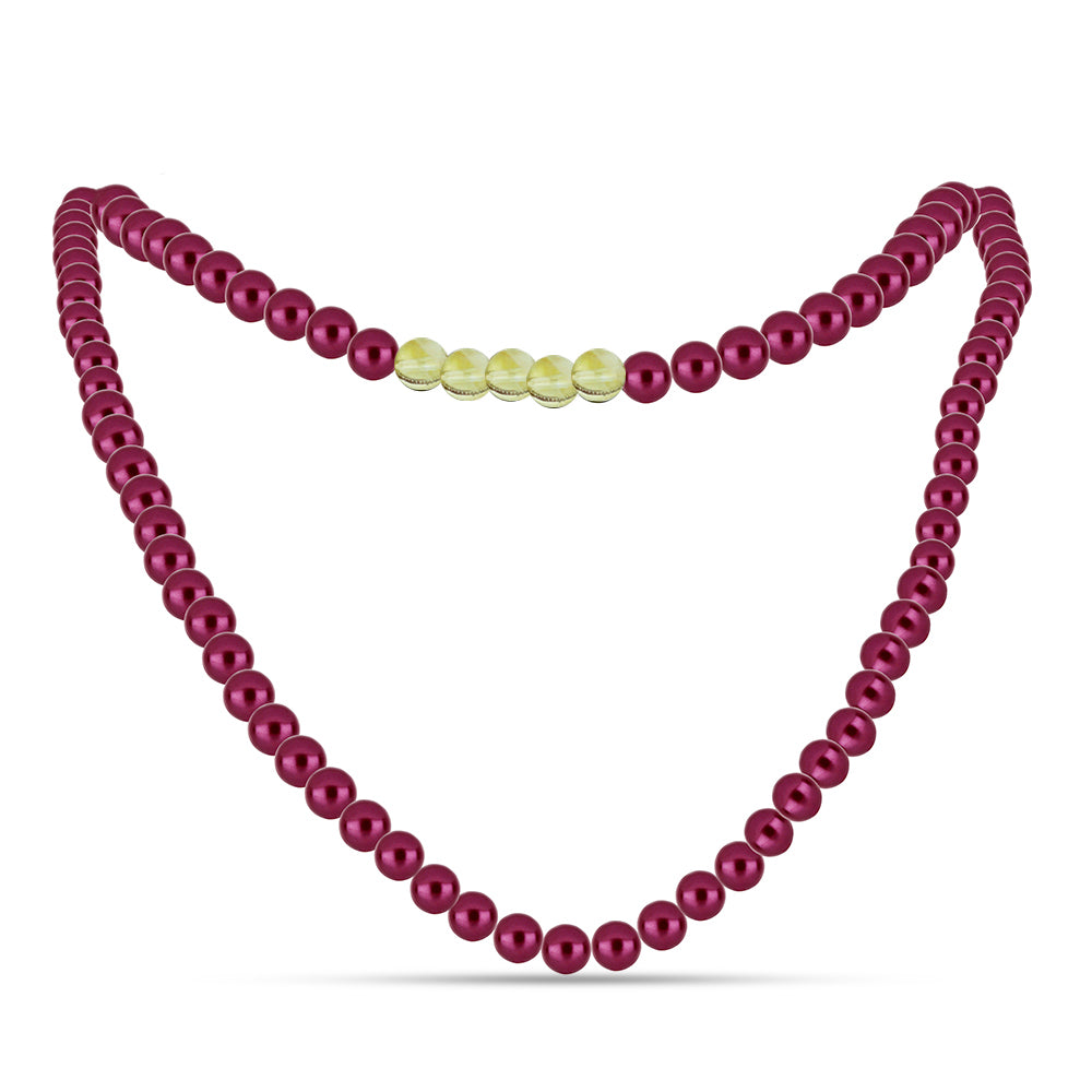 Set din Pepită ( 0.91 grame ) cu Perlă de cultură Violet și Citrin Ural 263.31 Carate ( Colier+Cercei+Brățară ) 5 