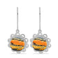 Cercei din Argint 925 ( 3.6 grame ) cu Jasp Bumble Bee 7.96 Carate