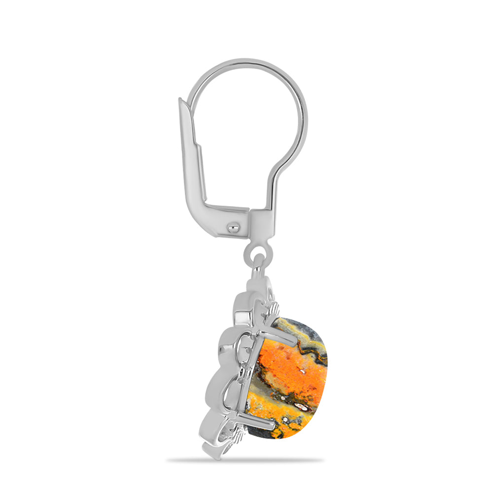 Cercei din Argint 925 ( 3.6 grame ) cu Jasp Bumble Bee 7.96 Carate