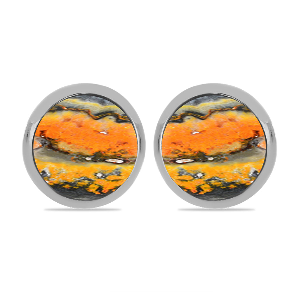 Cercei din Argint 925 ( 1.92 grame ) cu Jasp Bumble Bee 2.98 Carate