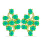 Cercei din Argint 925 Placat cu Aur ( 4.63 grame ) cu Opal Verde Etiopian Lega Dembi 1.64 Carate