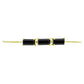 Brățară din Argint 925 Placat cu Aur ( 3.37 grame ) cu Spinel Negru 6.51 Carate