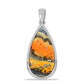 Pandantiv din Argint 925 ( 3.14 grame ) cu Jasp Bumble Bee 7.23 Carate