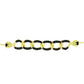 Brățară din Argint 925 Placat cu Aur ( 4.28 grame ) cu Spinel Negru 0.74 Carate