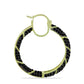 Cercei din Argint 925 Placat cu Aur ( 8.3 grame ) cu Spinel Negru 3.72 Carate