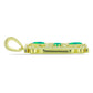 Pandantiv din Argint 925 Placat cu Aur ( 5.35 grame ) cu Opal Verde Etiopian Lega Dembi 0.36 Carate