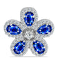 Pandantiv din Argint 925 ( 1.81 grame ) cu Safir Albastru Australian și Topaz Alb 2.05 Carate