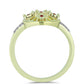 Inel din Argint 925 Placat cu Aur ( 3.09 grame ) cu Diamant Roșu și Diamant Alb 0.14 Carate