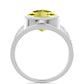 Inel din Argint 925 ( 7.27 grame ) cu Topaz Galben 6.99 Carate