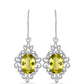 Cercei din Argint 925 ( 5.04 grame ) cu Topaz Galben 5.98 Carate
