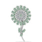 Broşă din Argint 925 ( 6.04 grame ) cu Ametist Verde și Topaz Alb 4.72 Carate