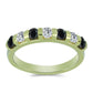 Inel din Argint 925 Placat cu Aur ( 2.72 grame ) cu Obsidian și Topaz Alb 0.72 Carate