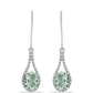 Cercei din Argint 925 ( 2.65 grame ) cu Ametist Verde 2.23 Carate