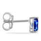 Cercei din Argint 925 ( 0.7 grame ) cu Safir Albastru Australian 1.14 Carate