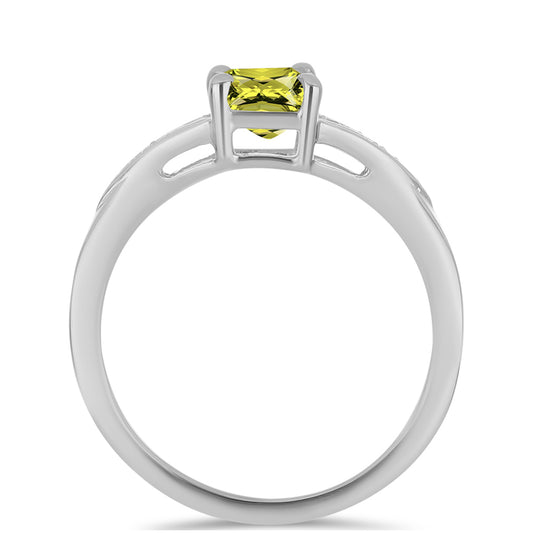 Inel din Argint 925 ( 2.64 grame ) cu Topaz Galben și Topaz Alb 1.07 Carate