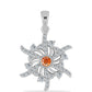 Colier din Argint 925 ( 4.47 grame ) cu Piatra Soarelui Oregon și Topaz Alb 0.76 Carate