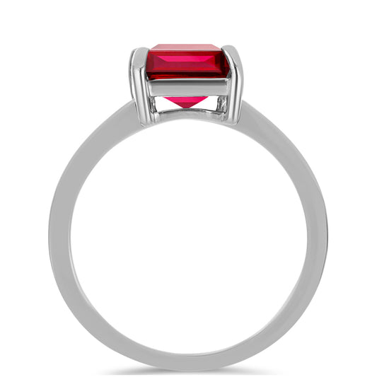 Inel din Argint 925 ( 1.92 grame ) cu Rubin Malagasy 2.59 Carate