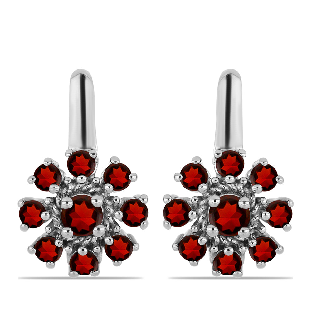 Cercei din Argint 925 ( 3.12 grame ) cu Granat Barton 1.04 Carate