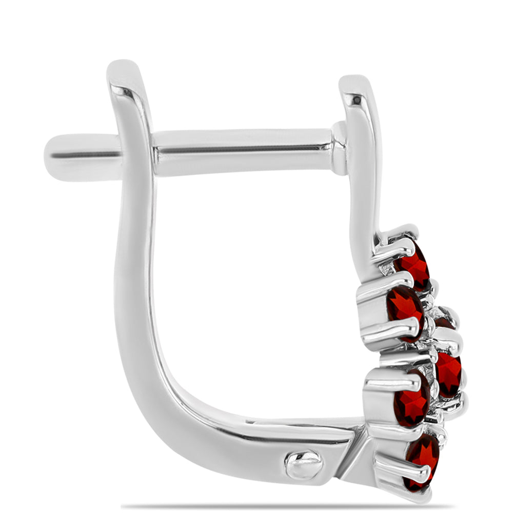 Cercei din Argint 925 ( 3.12 grame ) cu Granat Barton 1.04 Carate 2 