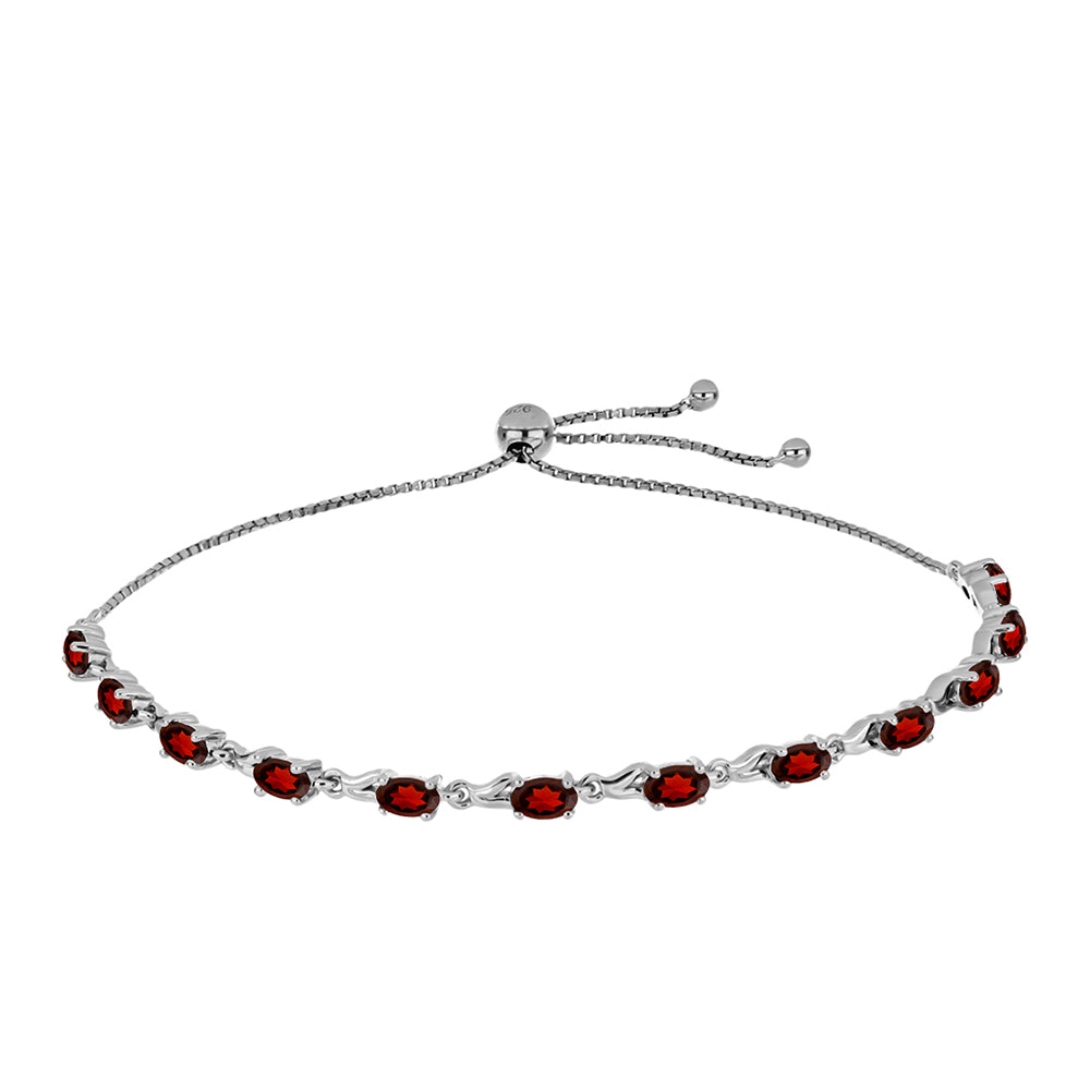 Brățară din Argint 925 ( 6.02 grame ) cu Granat Barton 3.32 Carate