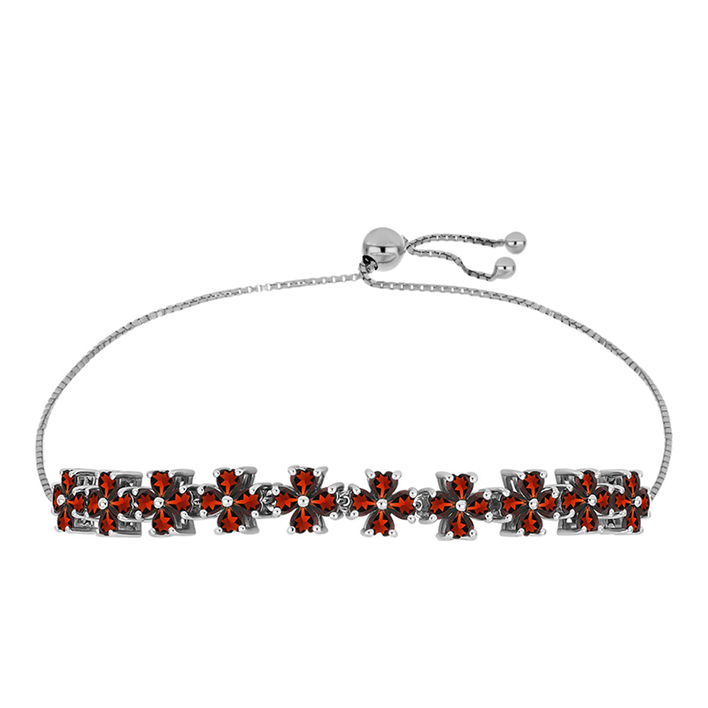 Brățară din Argint 925 ( 6.61 grame ) cu Granat Barton 5.67 Carate 1 