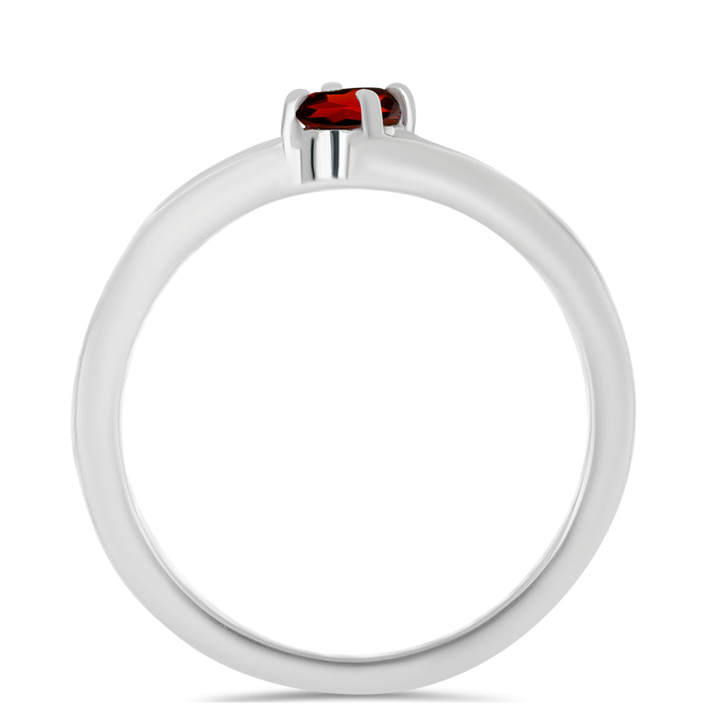 Inel din Argint 925 ( 2.15 grame ) cu Granat Barton 0.3 Carate