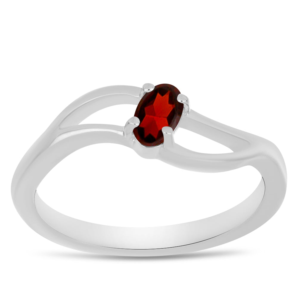 Inel din Argint 925 ( 2.15 grame ) cu Granat Barton 0.3 Carate