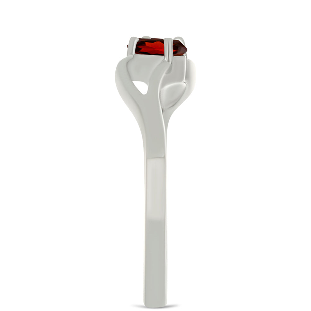 Inel din Argint 925 ( 2.15 grame ) cu Granat Barton 0.3 Carate 4 