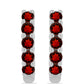 Cercei din Argint 925 ( 1.45 grame ) cu Granat Barton 0.47 Carate
