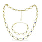 Set din Argint 925 Placat cu Aur ( 25.63 grame ) cu Tanzanit 1.33 Carate ( Colier+Brățară )