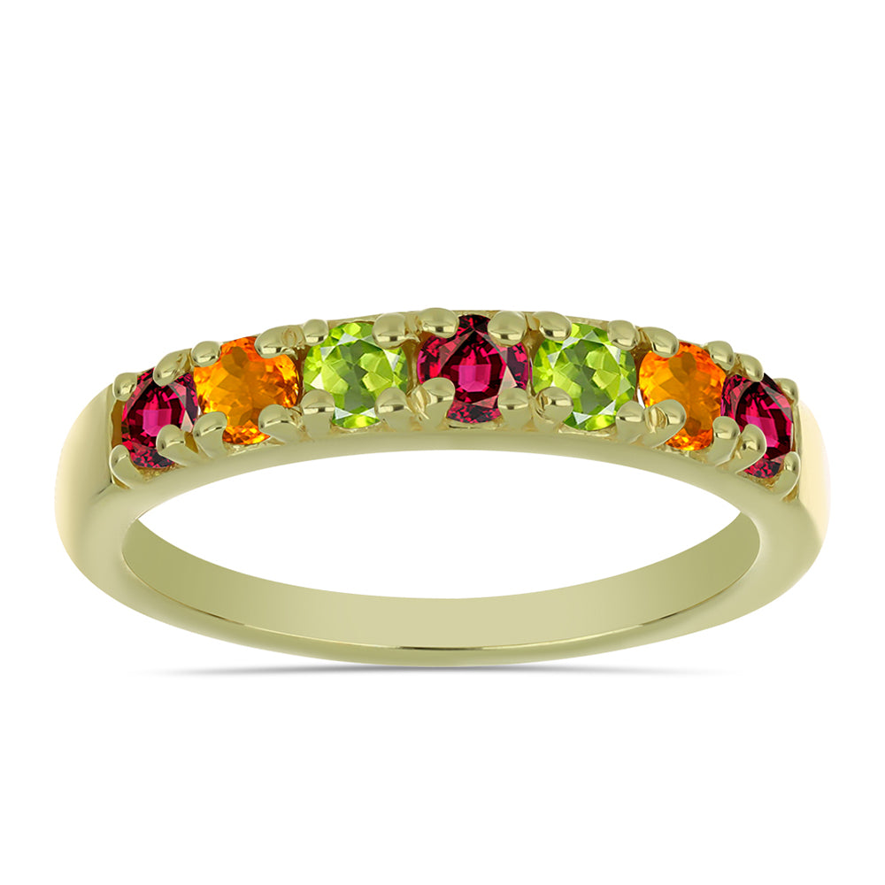 Inel din Argint 925 Placat cu Aur ( 2.31 grame ) cu Turmalină Chakra 0.82 Carate 1 