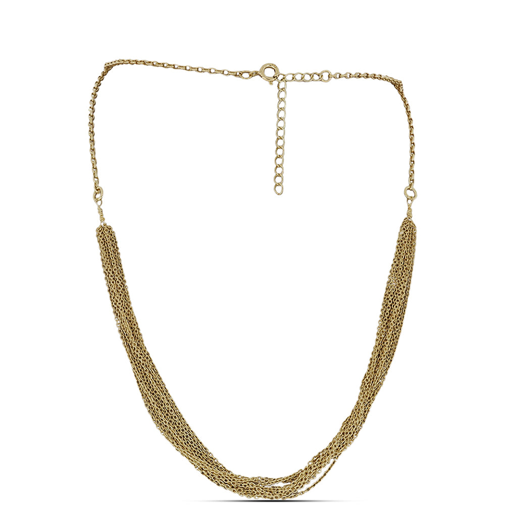 Lanț din Argint 925 Placat cu Aur ( 8.3 grame ) ( Colier ) 1 