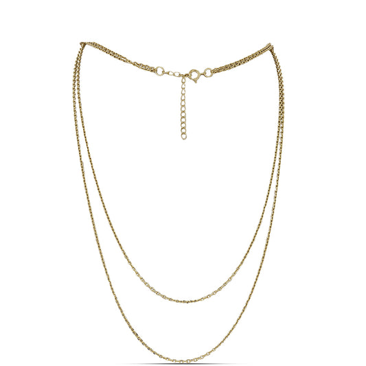 Lanț din Argint 925 Placat cu Aur ( 7.58 grame ) ( Colier )