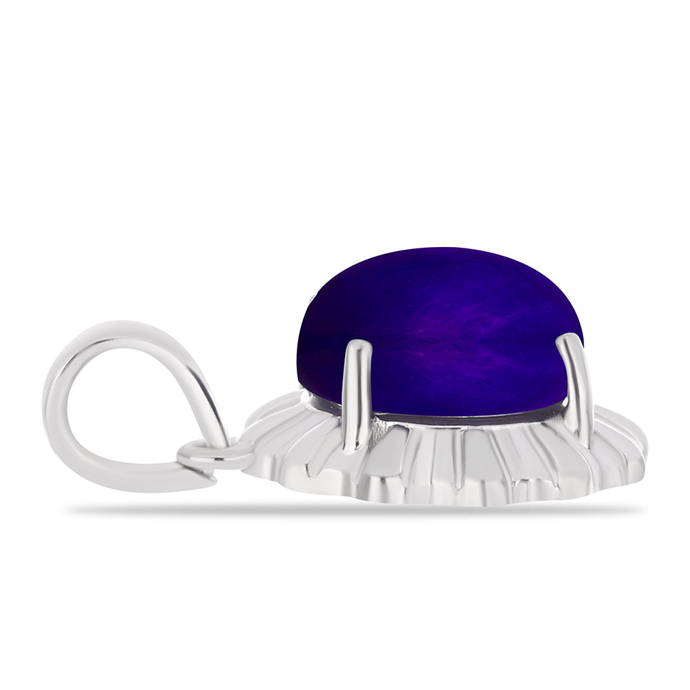 Pandantiv din Argint 925 ( 1.64 grame ) cu Jad Violet 3.9 Carate 2 