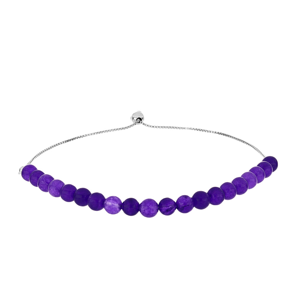 Brățară din Argint 925 ( 1.75 grame ) cu Jad Violet 34.58 Carate 1 