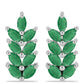 Cercei din Argint 925 ( 3.3 grame ) cu Smarald Brazilian 1.49 Carate