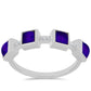 Inel din Argint 925 ( 3.31 grame ) cu Jad Violet și Topaz Alb 1.37 Carate