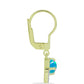 Cercei din Argint 925 Placat cu Aur ( 1.89 grame ) cu Opal Albastru Etiopian Paraiba și Topaz Alb 0.7 Carate