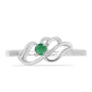 Inel din Argint 925 ( 2.31 grame ) cu Smarald Brazilian 0.11 Carate