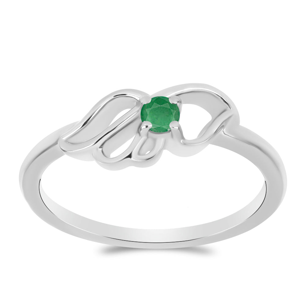 Inel din Argint 925 ( 2.31 grame ) cu Smarald Brazilian 0.11 Carate