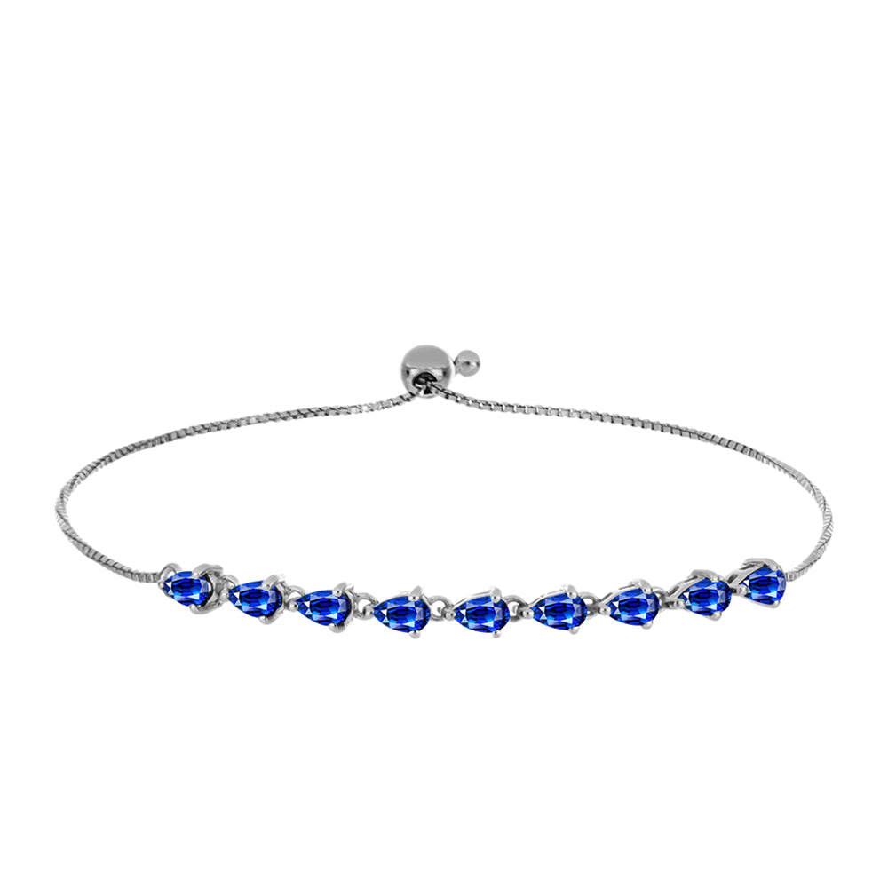 Brățară din Argint 925 ( 3.83 grame ) cu Safir Albastru Australian 3.02 Carate