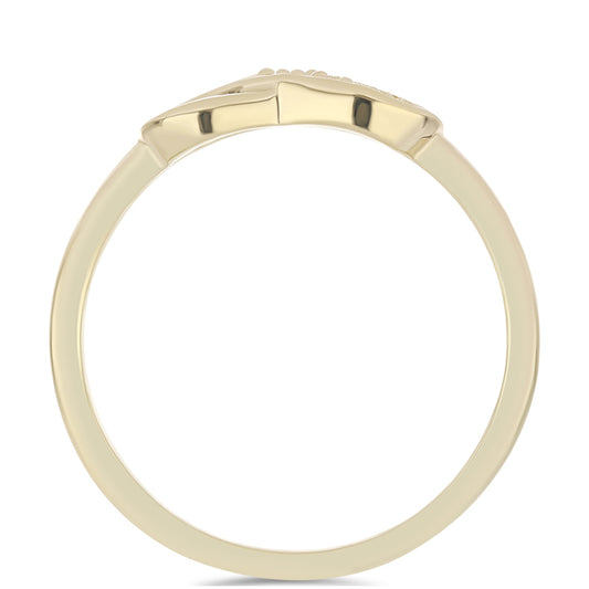 Inel din Argint 925 Placat cu Aur ( 2.15 grame ) cu Diamant Violet 0.02 Carate