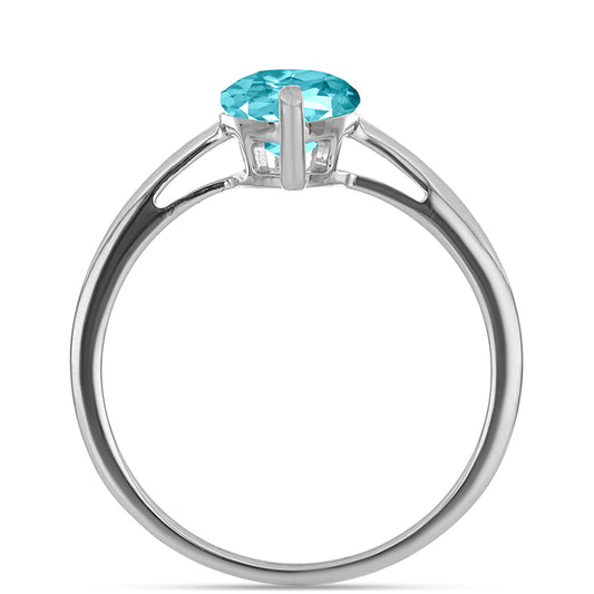 Inel din Argint 925 ( 2.34 grame ) cu Cuarț Paraiba 2.33 Carate