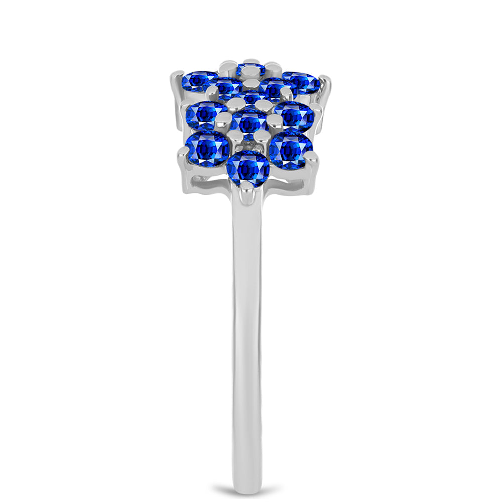 Inel din Argint 925 ( 1.64 grame ) cu Safir Albastru Australian 1.15 Carate 4 